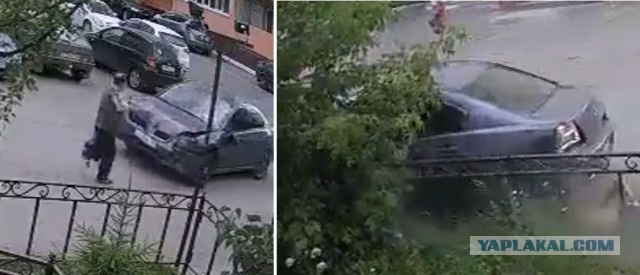 В Калуге пьяный водитель сбил человека и врезался в машину