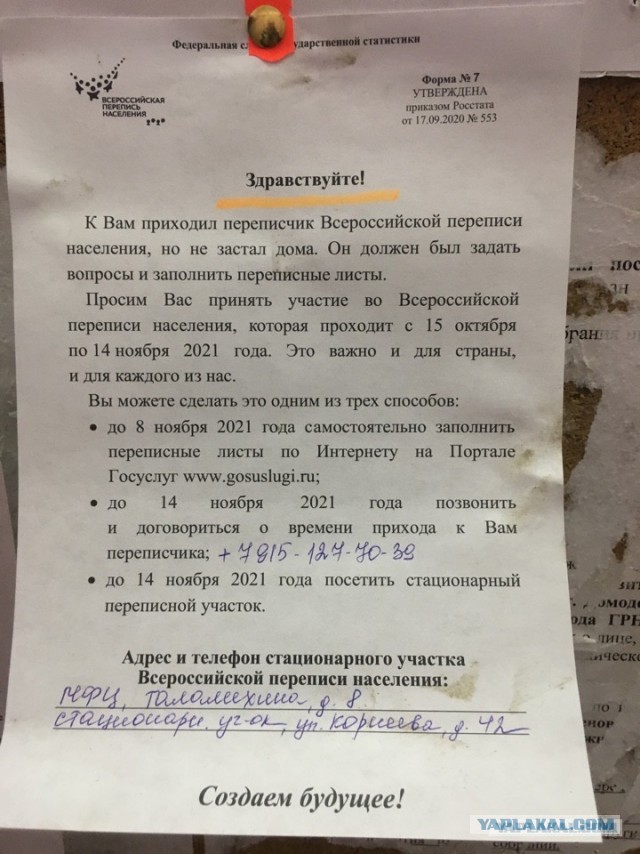 Опрос: вы проходили перепись?