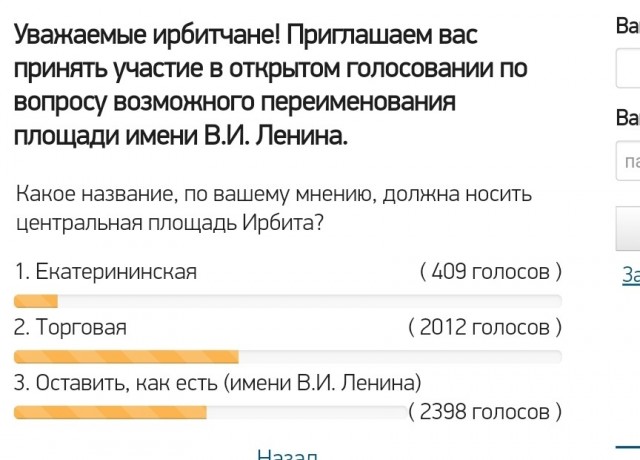 Площадь Ленина решили переименовать в свердловском городе