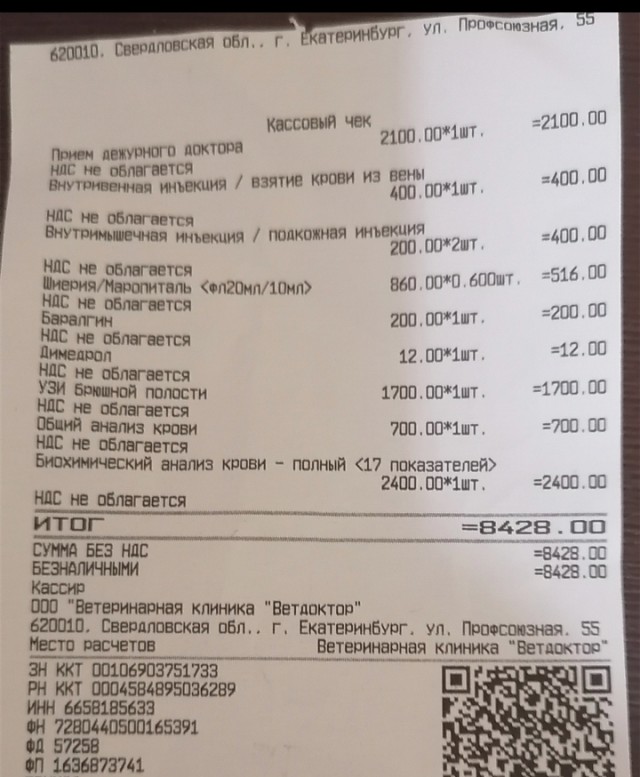 Крик души о ценах в ветклиниках.