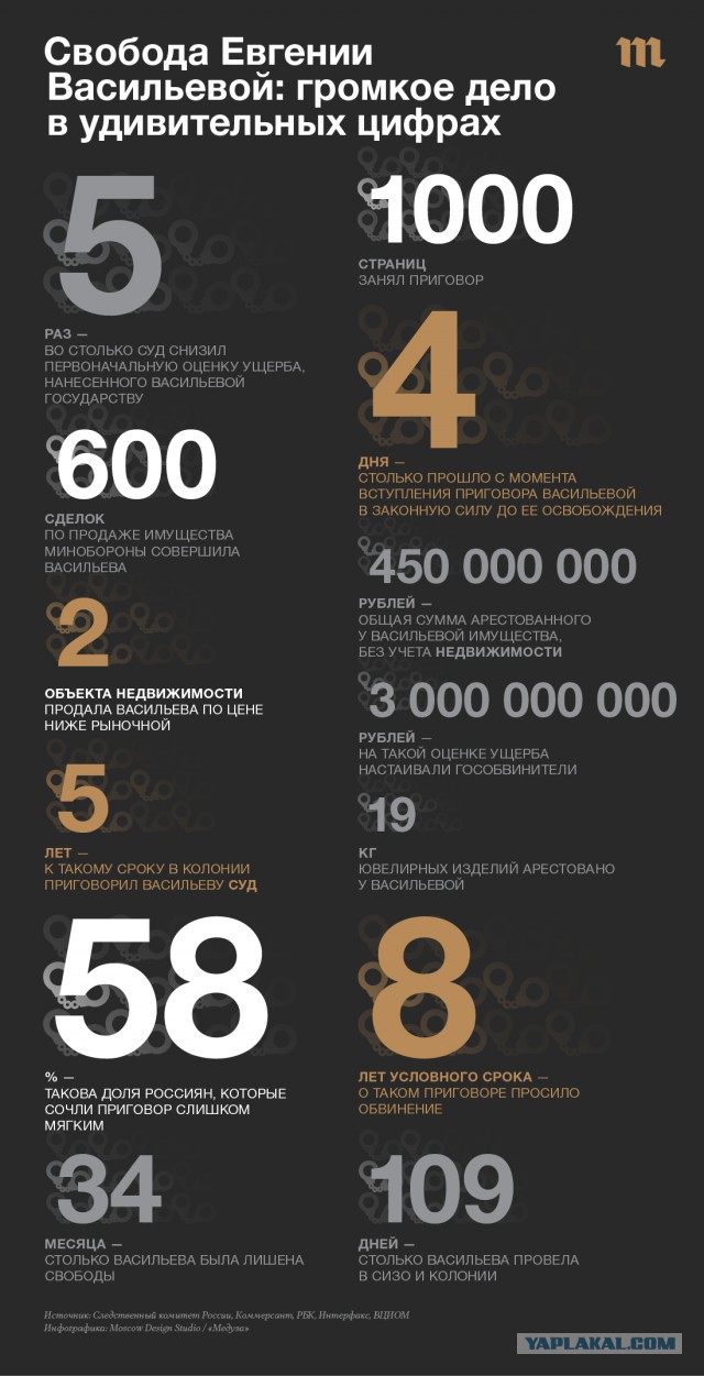Евгении Васильевой вернут более 300 млн