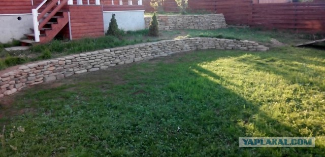 Подпорная стенка из камня