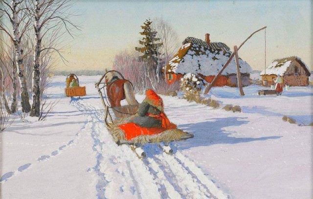 Зима в картинах русских художников