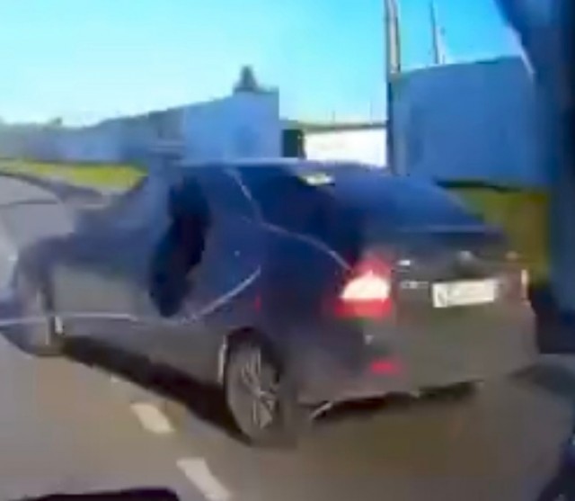 В Новокуйбышевске байкер снял момент своей гибели