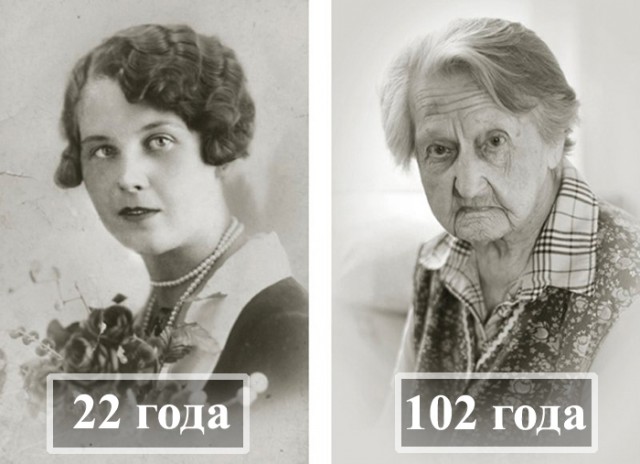 Чешские старожилы в молодости и сейчас