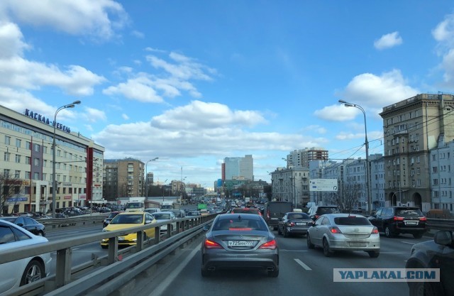 Москва. Почти пустые дороги. 23.03.20