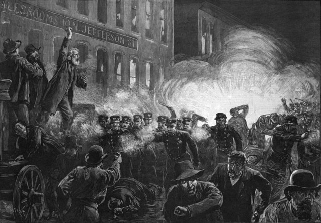 История первомая, "Хеймаркетские мученики"