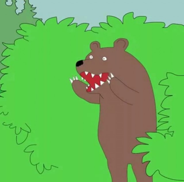 Такой надо с медведем сделать