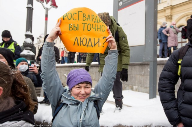 Москва. 31.01.2021. Полицейское безумие