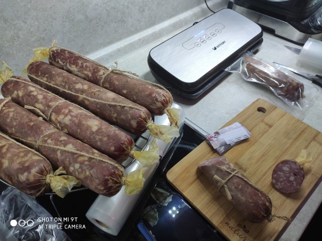 Как я колбасу сыровяленую дома делаю. Часть 2
