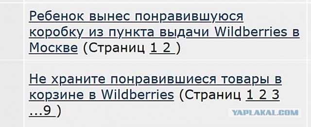 Ребенок вынес понравившуюся коробку из пункта выдачи Wildberries в Москве