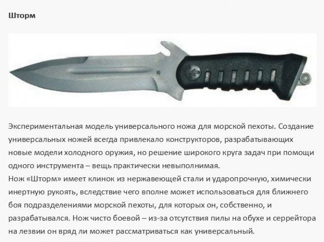 Эволюция русских боевых ножей