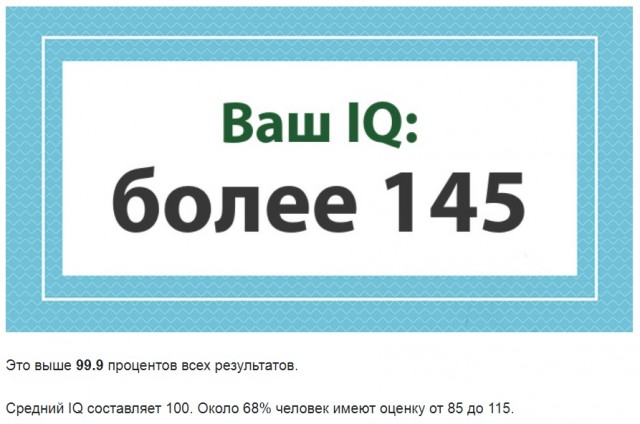 А какой у Вас IQ?