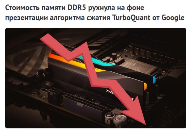 Цены на оперативную память резко снижаются