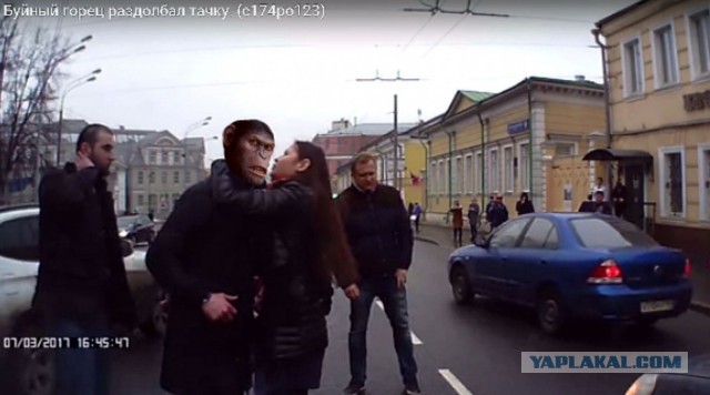Буйный горец разбил ниву в центре москвы