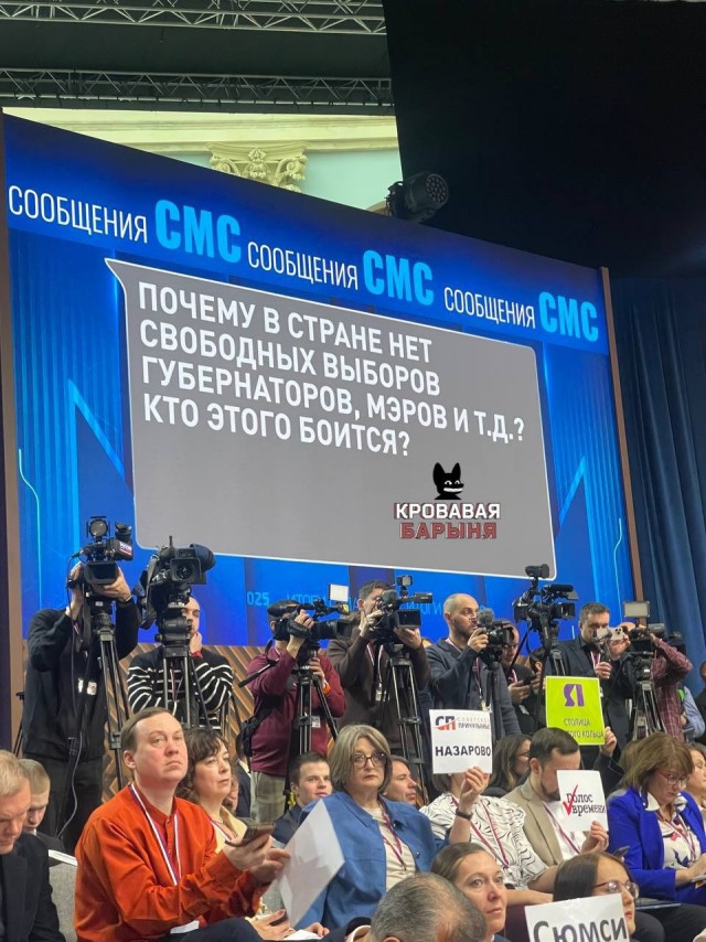 Вопросы на Прямой линии с Путиным