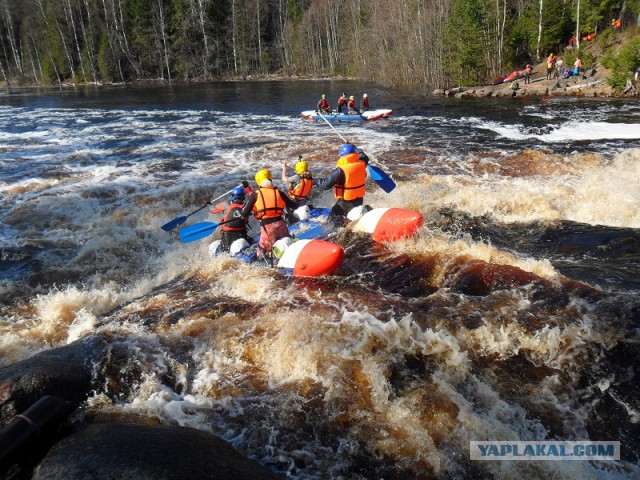 Река Уксунйоки (Укса). Карелия. Сплав по большой воде. Фотоотчет