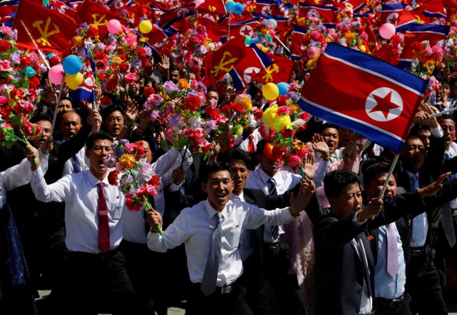 Парад в честь 70-летия Корейской Народно-Демократической Республики