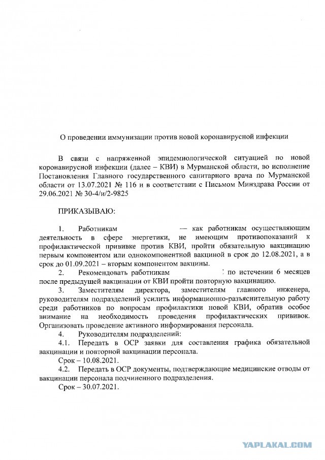 В Волгограде начались массовые отстранения от работы за отказ от прививок