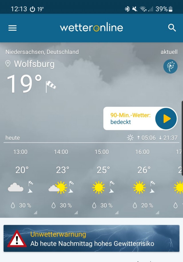 В Уфе нонче 39°С