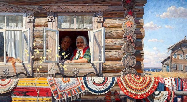 Приход весны в деревню