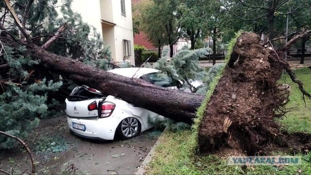 На итальянскую Верону обрушился ураган