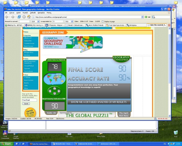 Geography challenge
