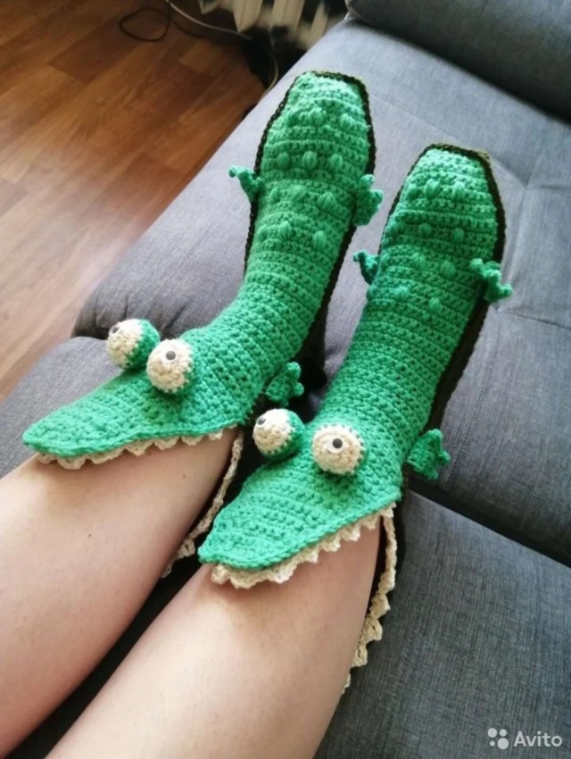 носки-крокодилы