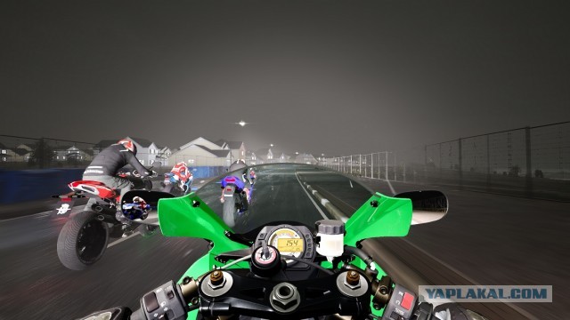 Это не видос с камеры мотохруста, а графон игры Ride 4 на PS5