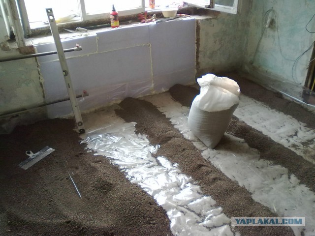 Замена пола в однокомнатной квартире