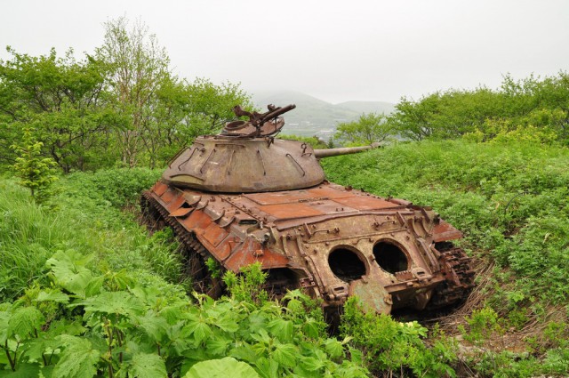 Танки острова Шикотан. Курилы, мыс «Край света»