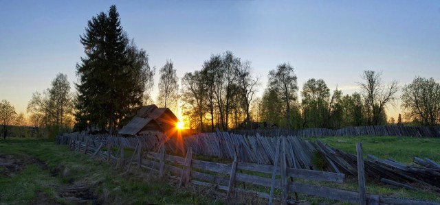 Летний вечер в деревне