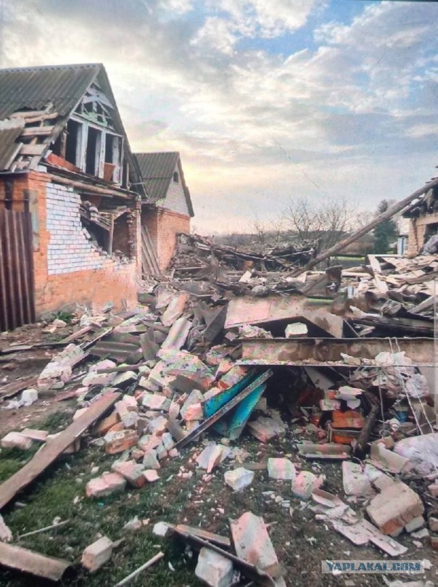 Снова Белгородская область.Очередной "прилет" снарядов со стороны Украины