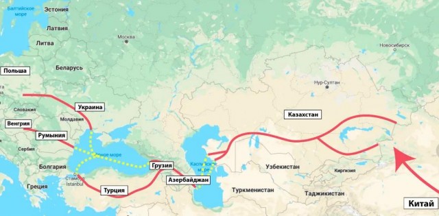 Китай запустил новый железнодорожный маршрут в обход России
