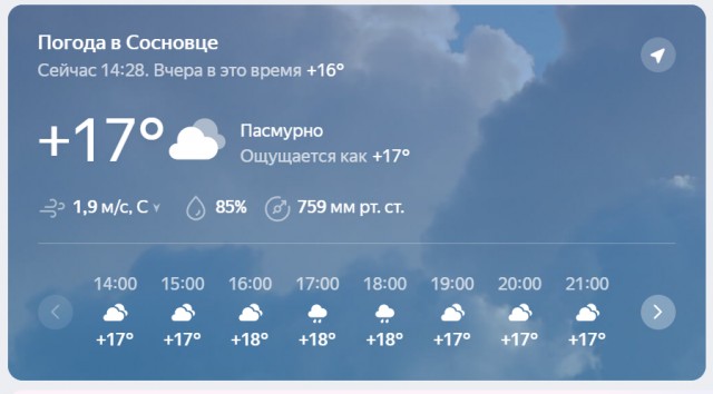 Как у вас там с погодой?