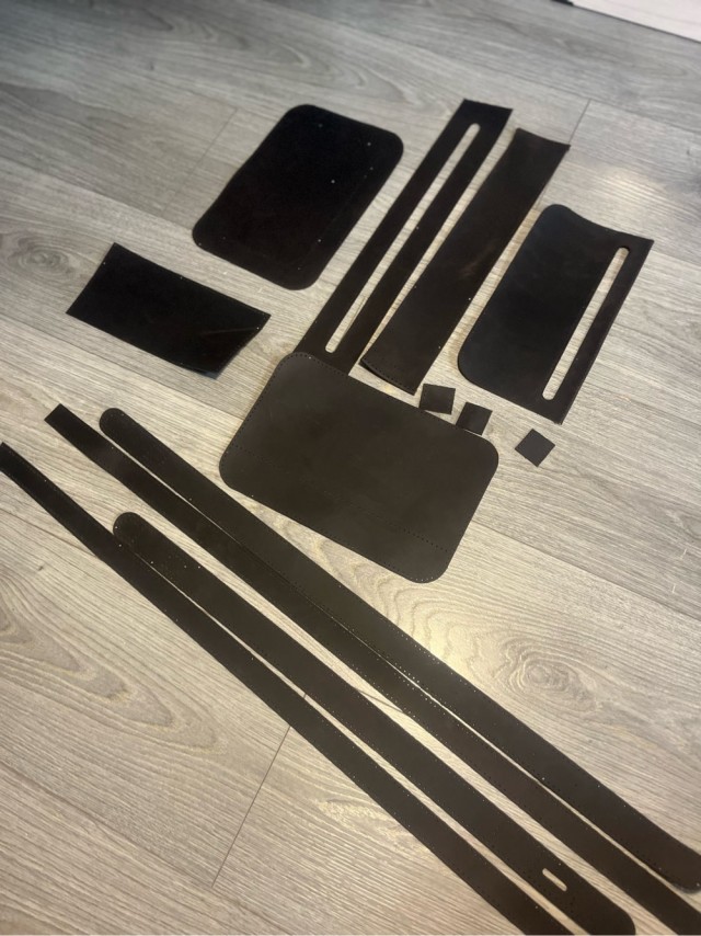 Сумка нагрудная , ручная работа