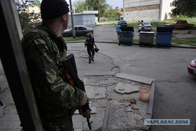 Горящий Донбасс в фотографиях