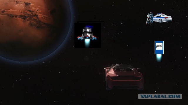 Запуск Falcon Heavy к Марсу от SpaceX