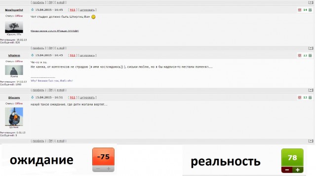 Ожидание и реальность