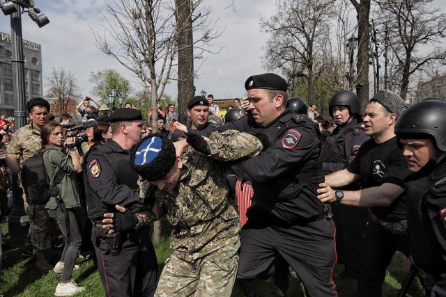 Власти Москвы не привлекали казаков к разгону акции оппозиции 5 мая