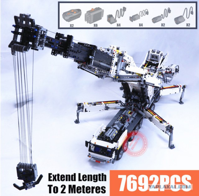 Самый большой набор Лего Техник – гусеничный экскаватор Либхерр R9800