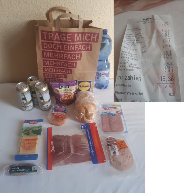 Загнивающая Европа. Что может купить несчастный немец в продуктовом магазине в центре Берлина на 20 евро