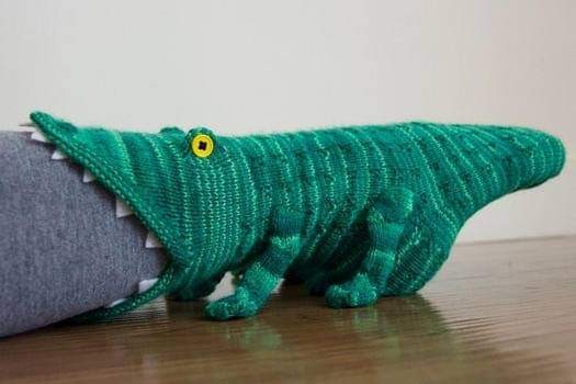 Носок-крокодил
