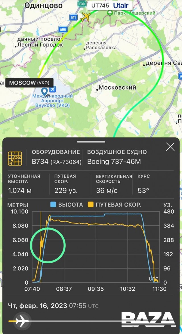 Пилоты «ЮТэйра» не включили автопилот и заметили это, только когда самолёт уже начал критически снижаться