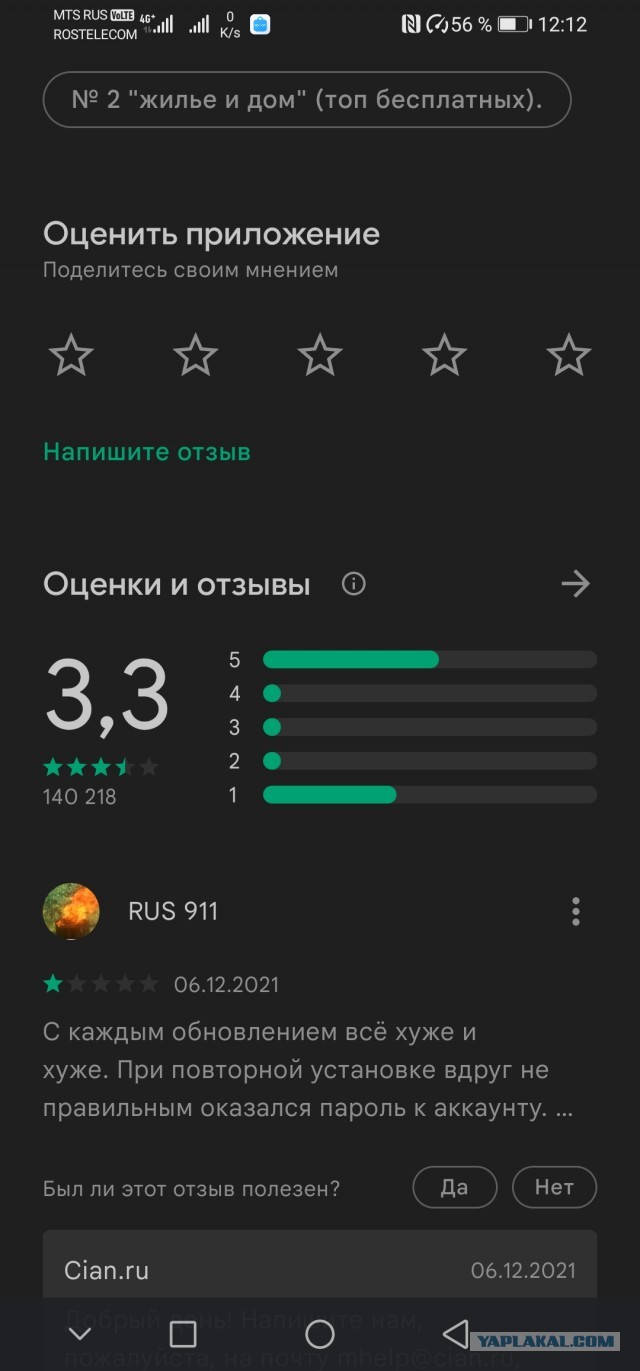 Пользователи ЦИАНа массово ставят единицы в Google Play из-за запрета на "только славянам"