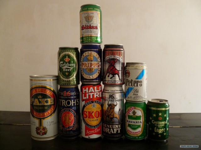Мини коллекция банок.