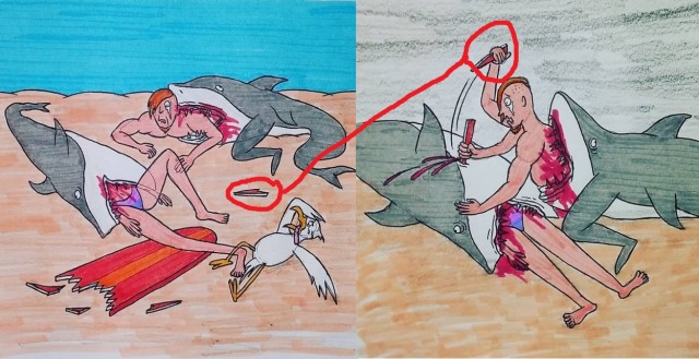 Случай на море.