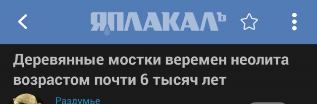 Деревянные мостки веремен неолита возрастом почти 6 тысяч лет