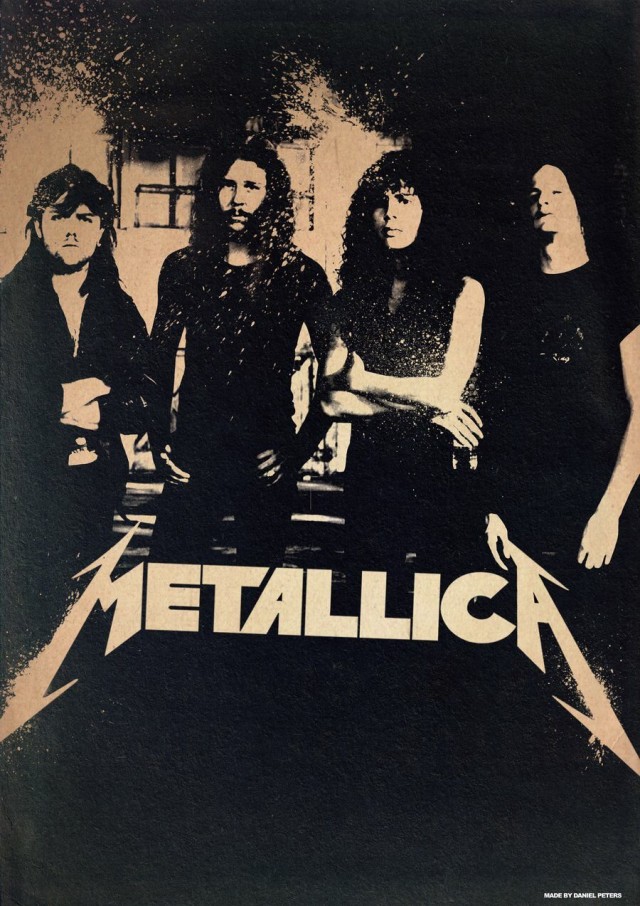 Концертные постеры от Metallica...