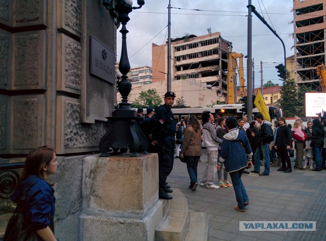 Митинг против правительства в Белграде